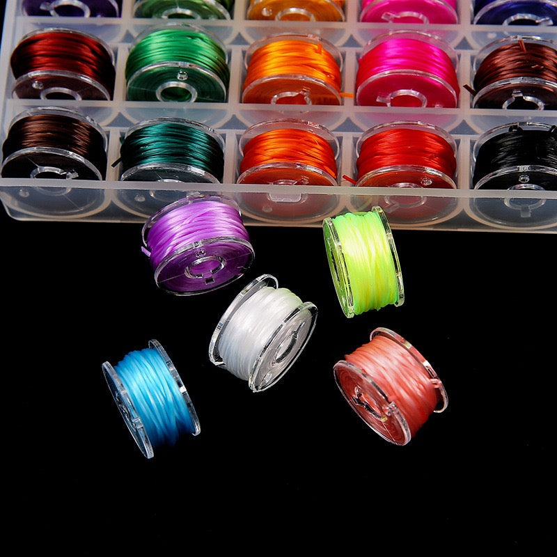 【Offline Packing】Elastic Crystal Thread Set(25 colour)
