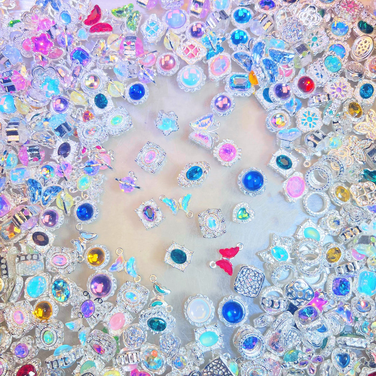 【Jewelry】Live Product- Silver Charm(Alloy&Zircon)