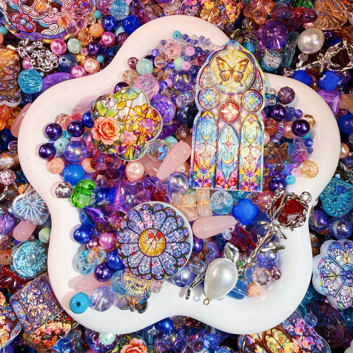 【For Jewelry】Live Product-Stainglass Window Mix
