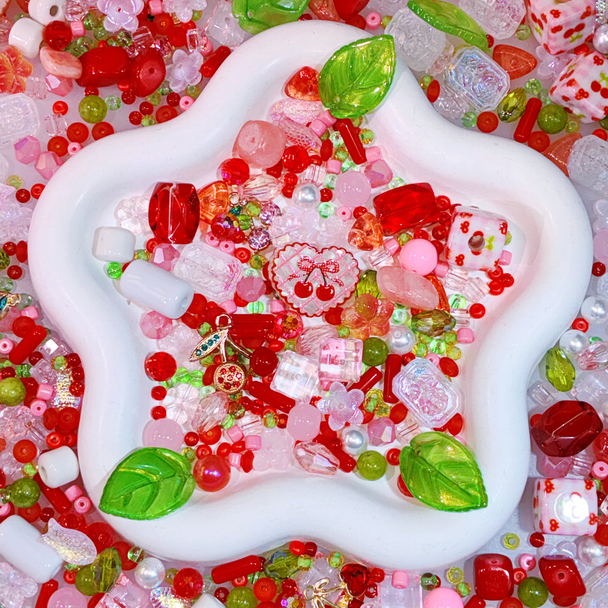 【For Jewelry】Live Product- Cherry Kisses Mix × Jade