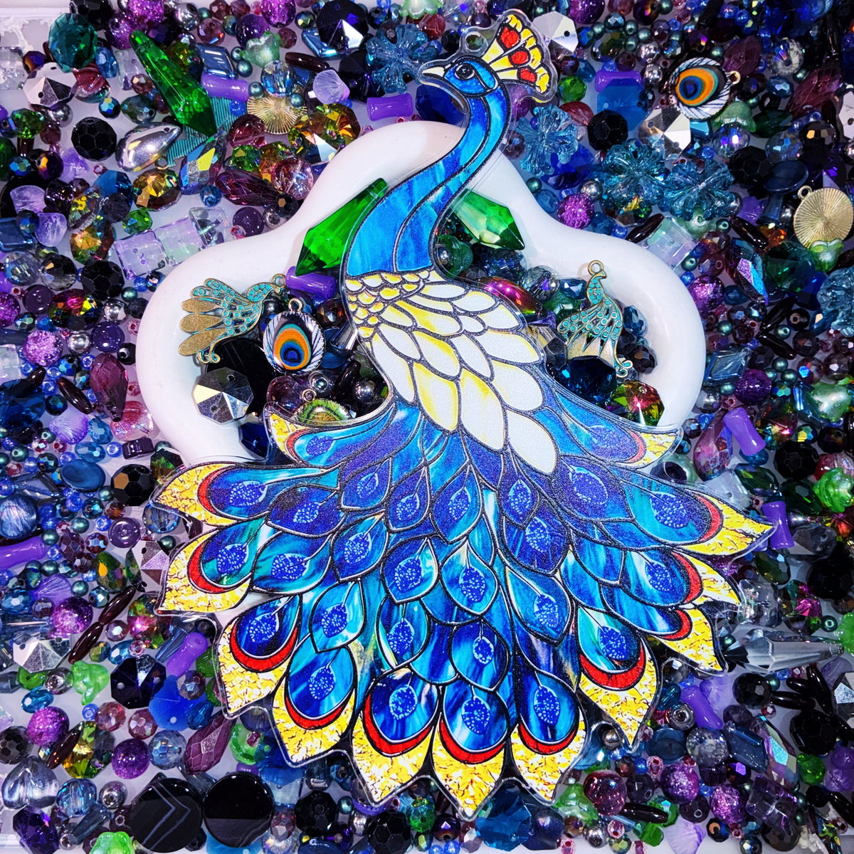 【For Sun Catcher 】Live Product- Peacock Glow Mix  x  Brin