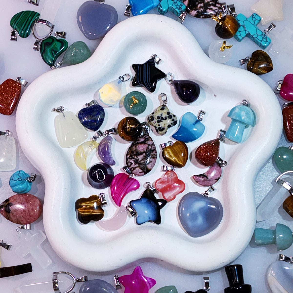 【Accessory】Natural Stone Charm Mix