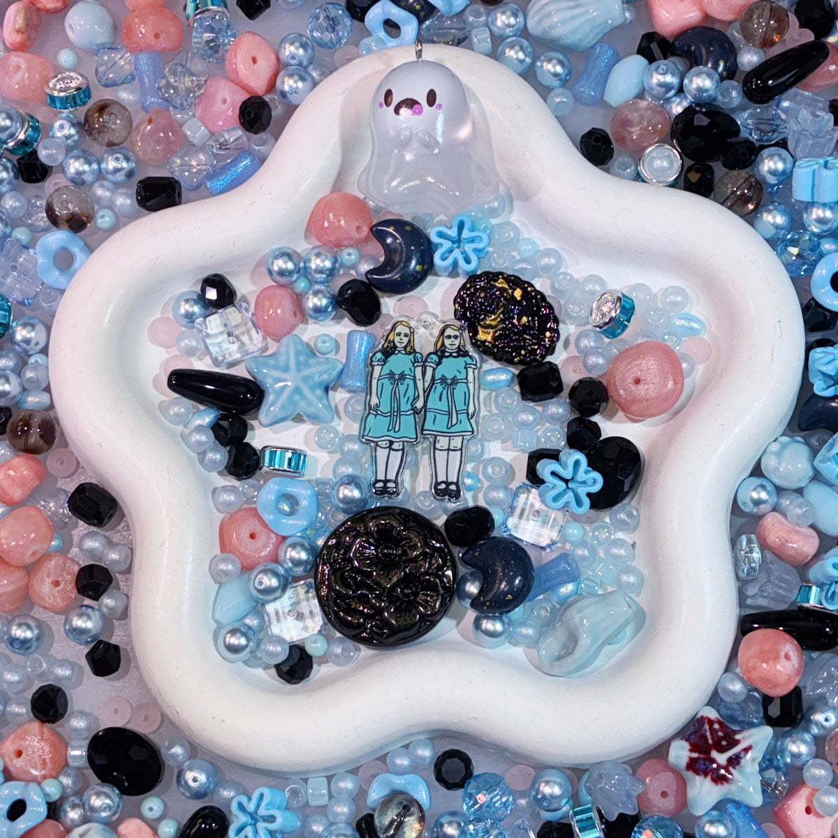 【For Jewelry/Key Chain】Live Product-  Shining Twin Mix