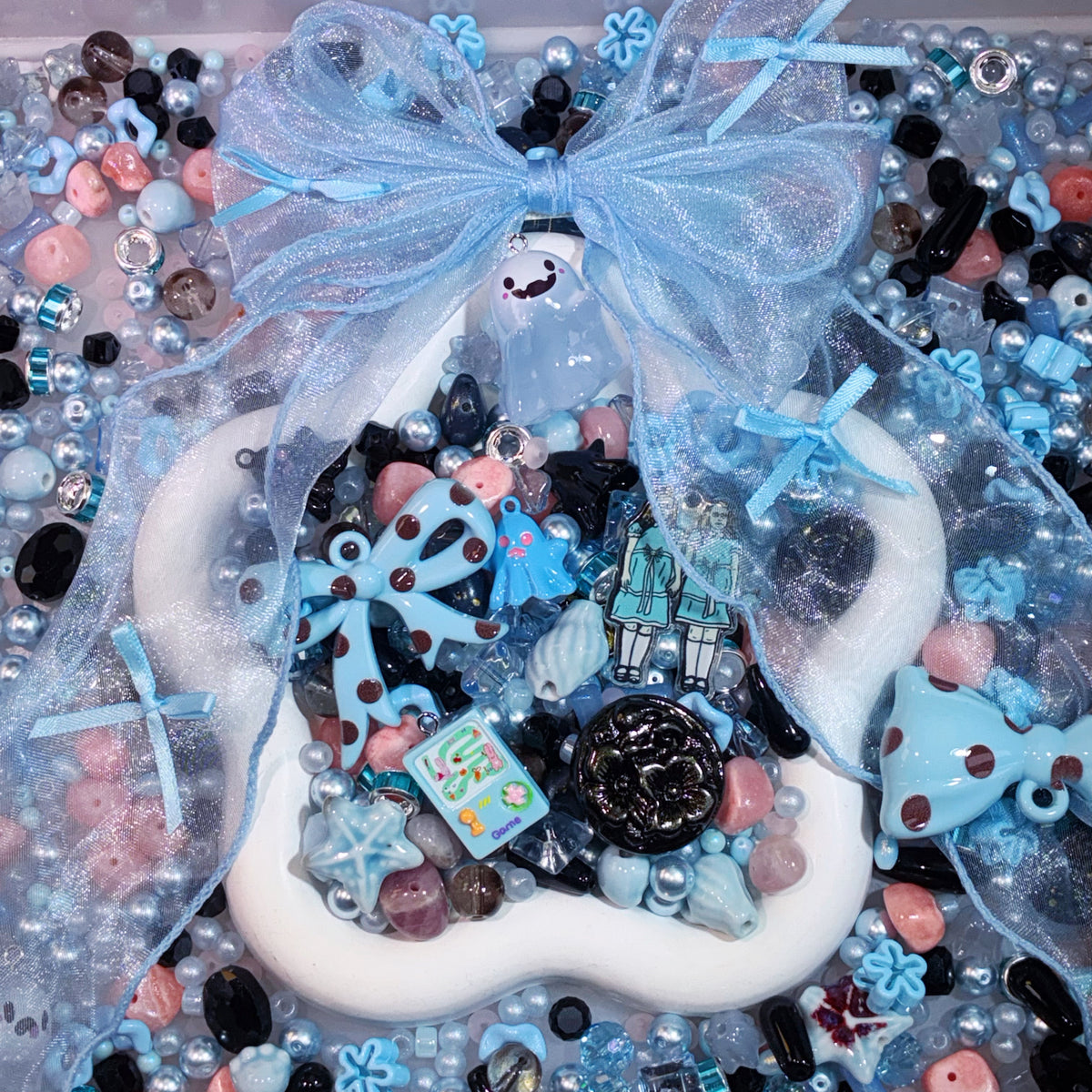 【For Jewelry/Key Chain】Live Product-  Shining Twin Mix