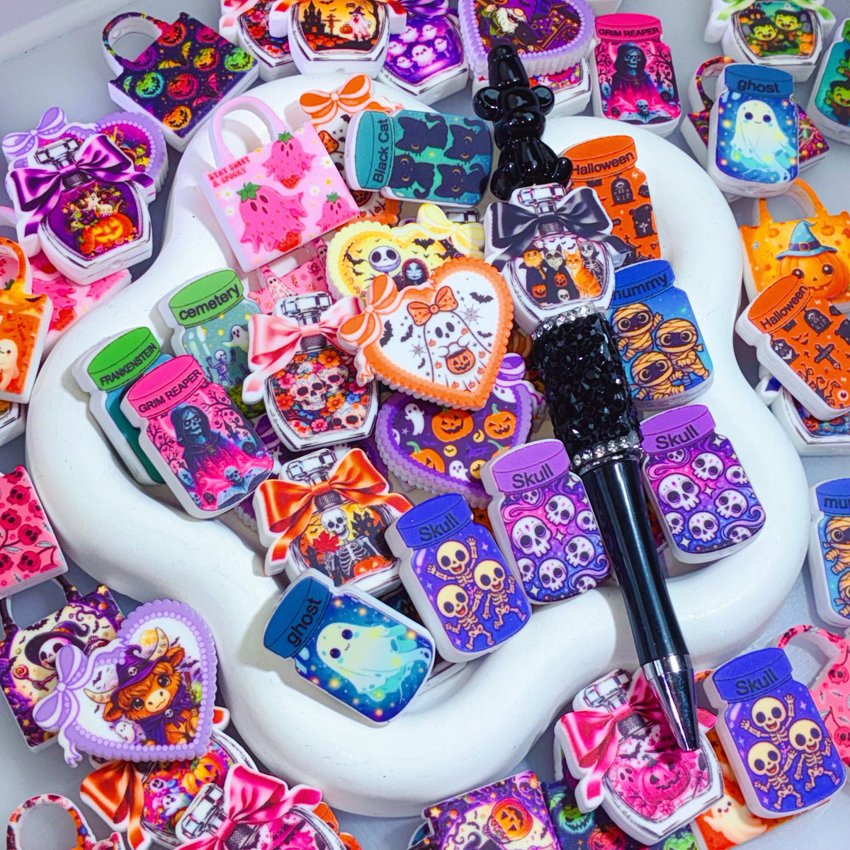 【For Pen】Live Product-Spooky Halloween Silicone Mix