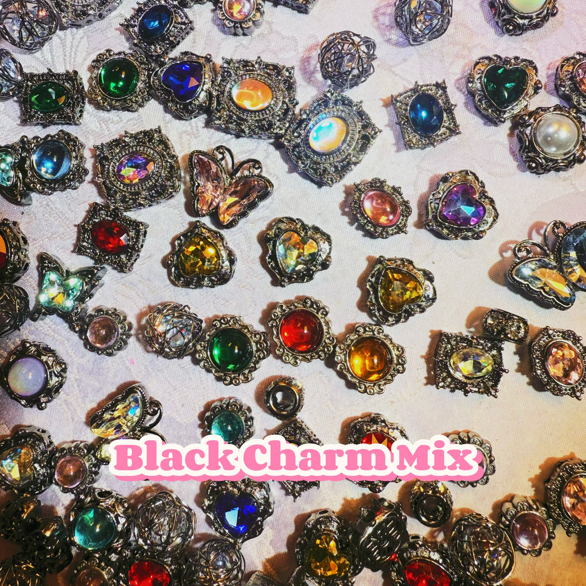 【Jewelry】Live Product- Black Charm(Alloy&Zircon)