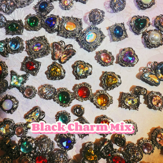 【Jewelry】Live Product- Black Charm(Alloy&Zircon)