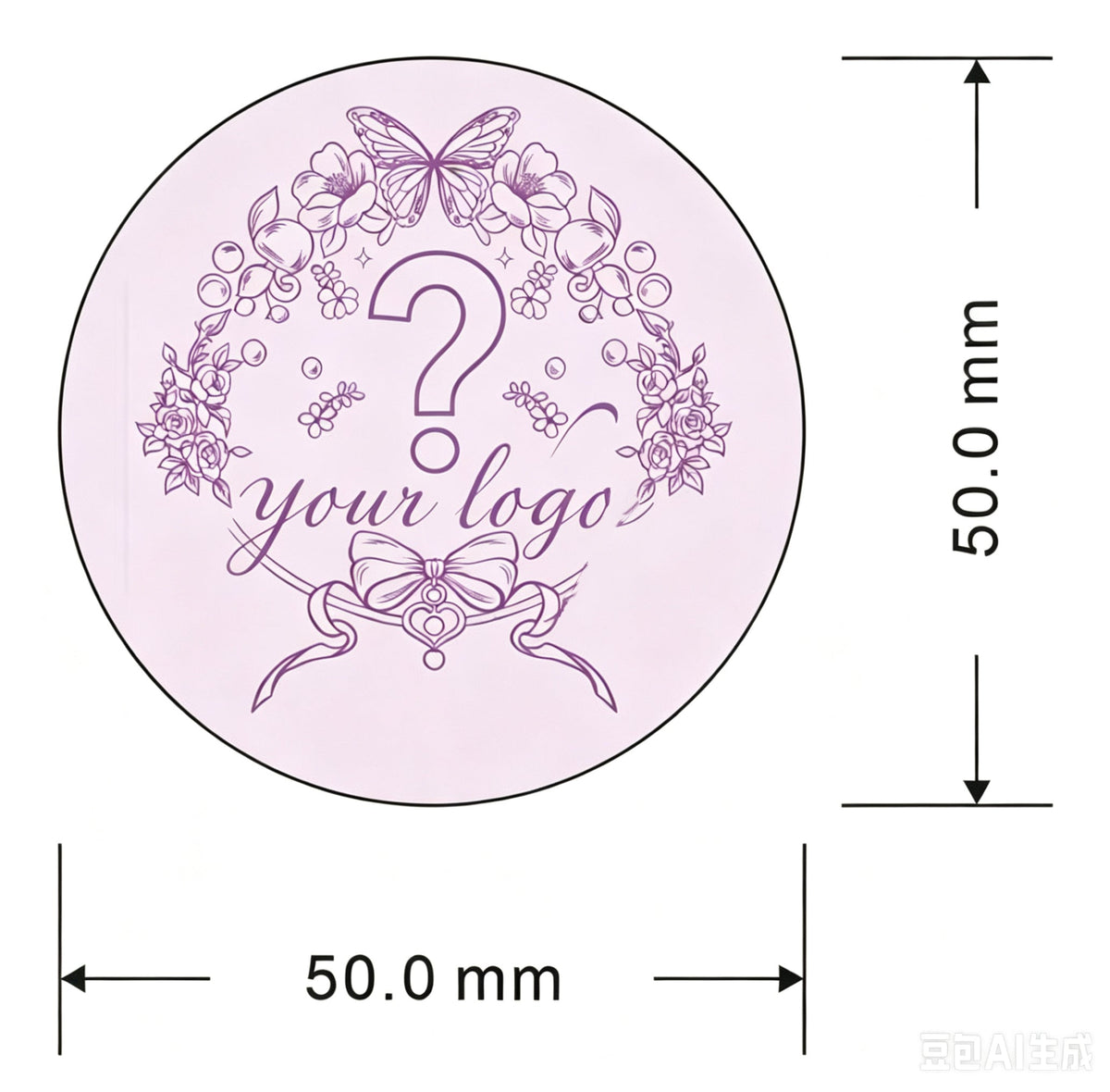 【4-6 Days to Print】【Offline Packing】Customized LOGO Sticker
